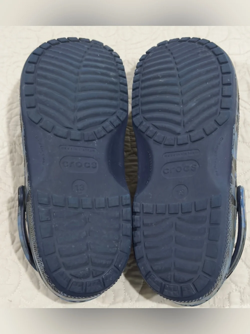CROCS Men's Classic KRYPTEK Neptune Blue and Gray Size 13